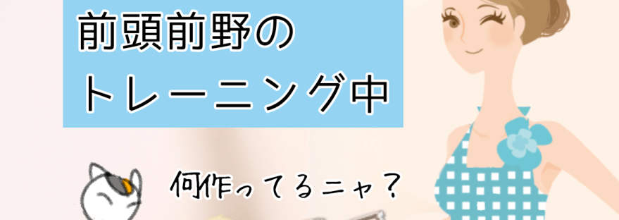 前頭前野のトレーニング中